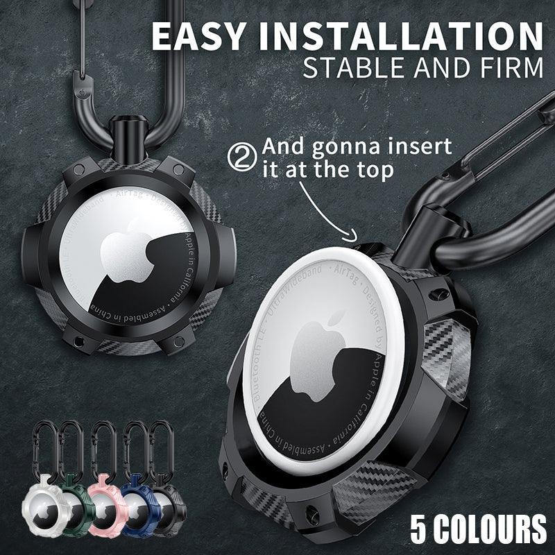 For Apple Airtag Armor Silicone Shockproof Protective Case Air Tag Cover Holder - Green