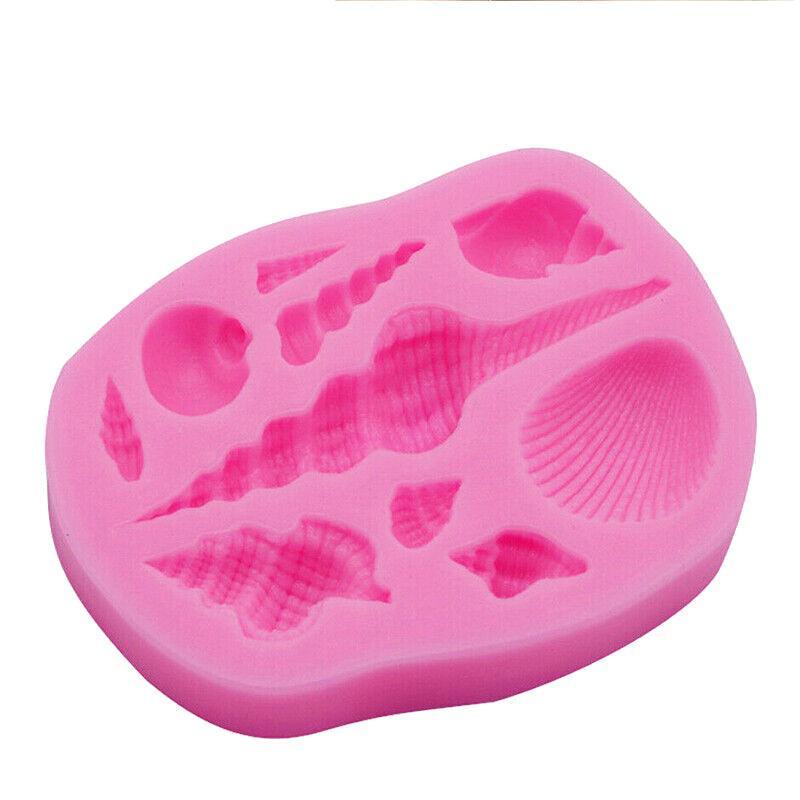 Mermaid Tail Sea Shell Silicone Cake Fondant Sugarcraft Mould Chocolate Mold - Mermaid Tail Large