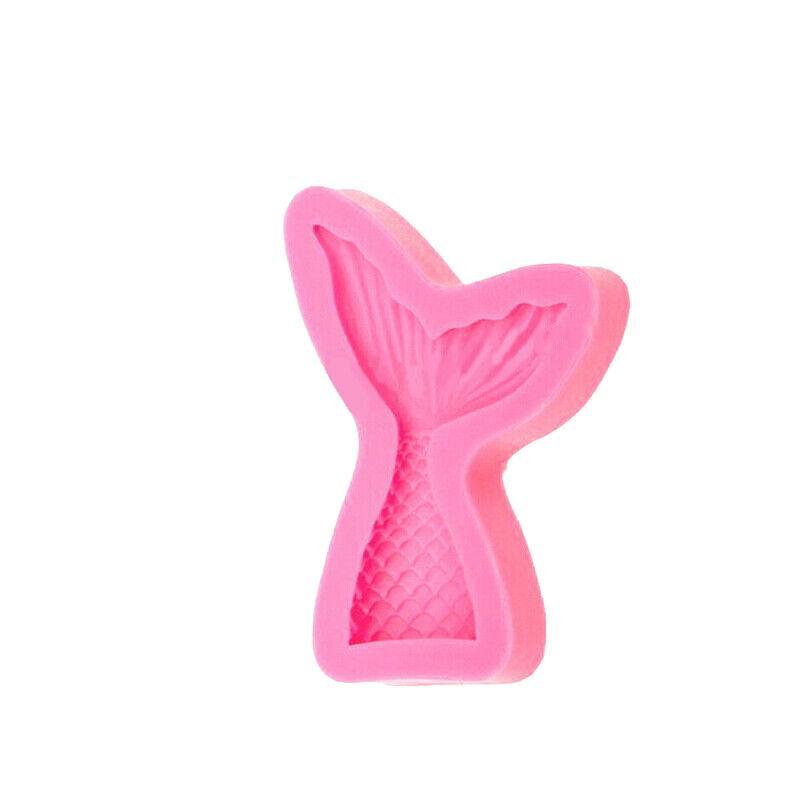 Mermaid Tail Sea Shell Silicone Cake Fondant Sugarcraft Mould Chocolate Mold - Mermaid Tail Large