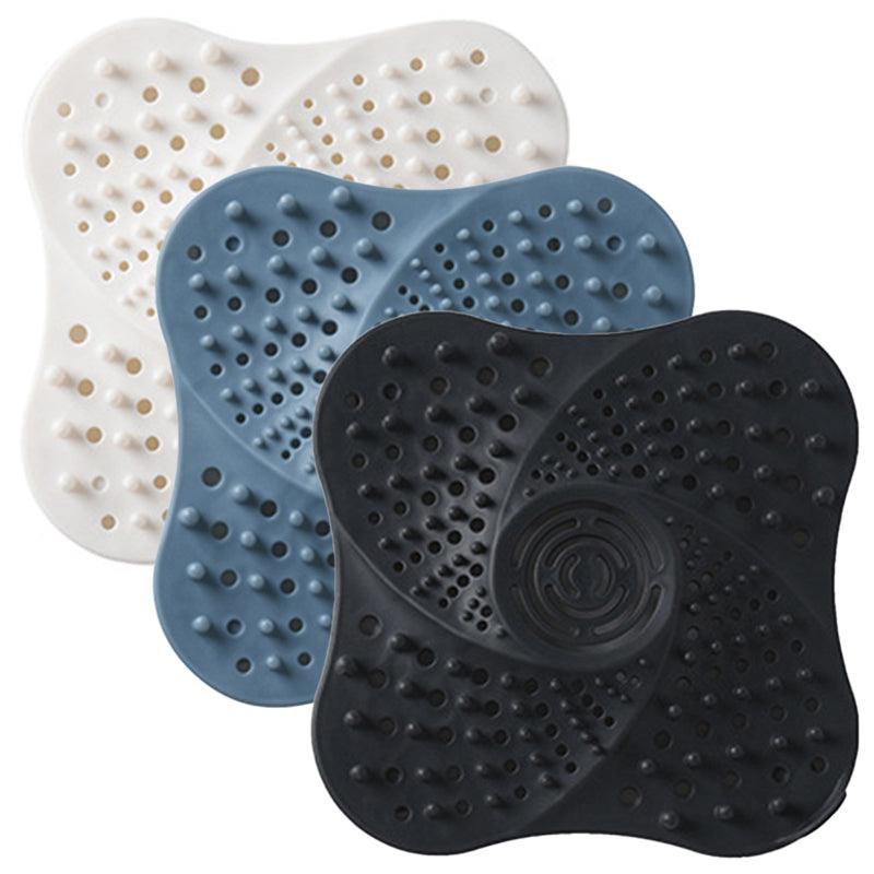 Sink Trap Filter Hair Catcher Shower Bath Cover Basin Stopper Drain Strainer - White