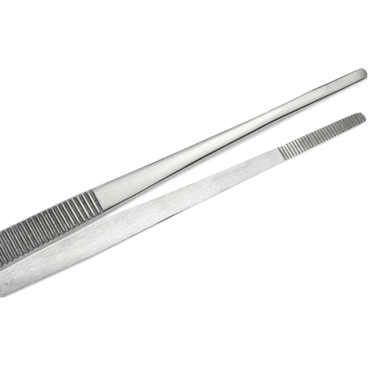 Kitchen Tweezers Silver Garden Tweezer For Professional Use Craft Home Long Au - CR 25cm