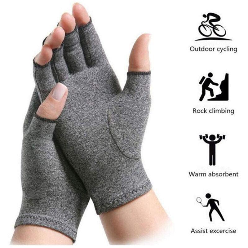 Arthritis Gloves Compression Joint Finger Pain Relief Hand Wrist Support Brace - S