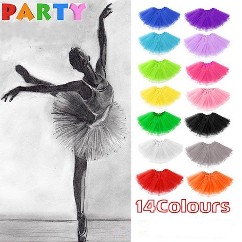 Womens Tulle Tutu Skirt Dressup Party Costume Ballet  Dance Wear - Light Purple