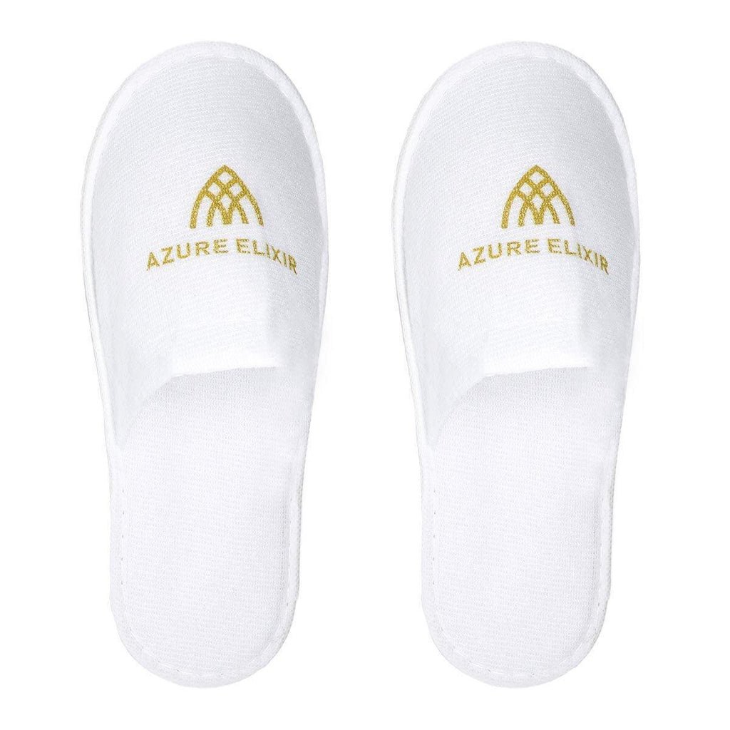 30 Pairs Hotel Guesthouse Hospitality Slippers for Household Comfort and Use - White