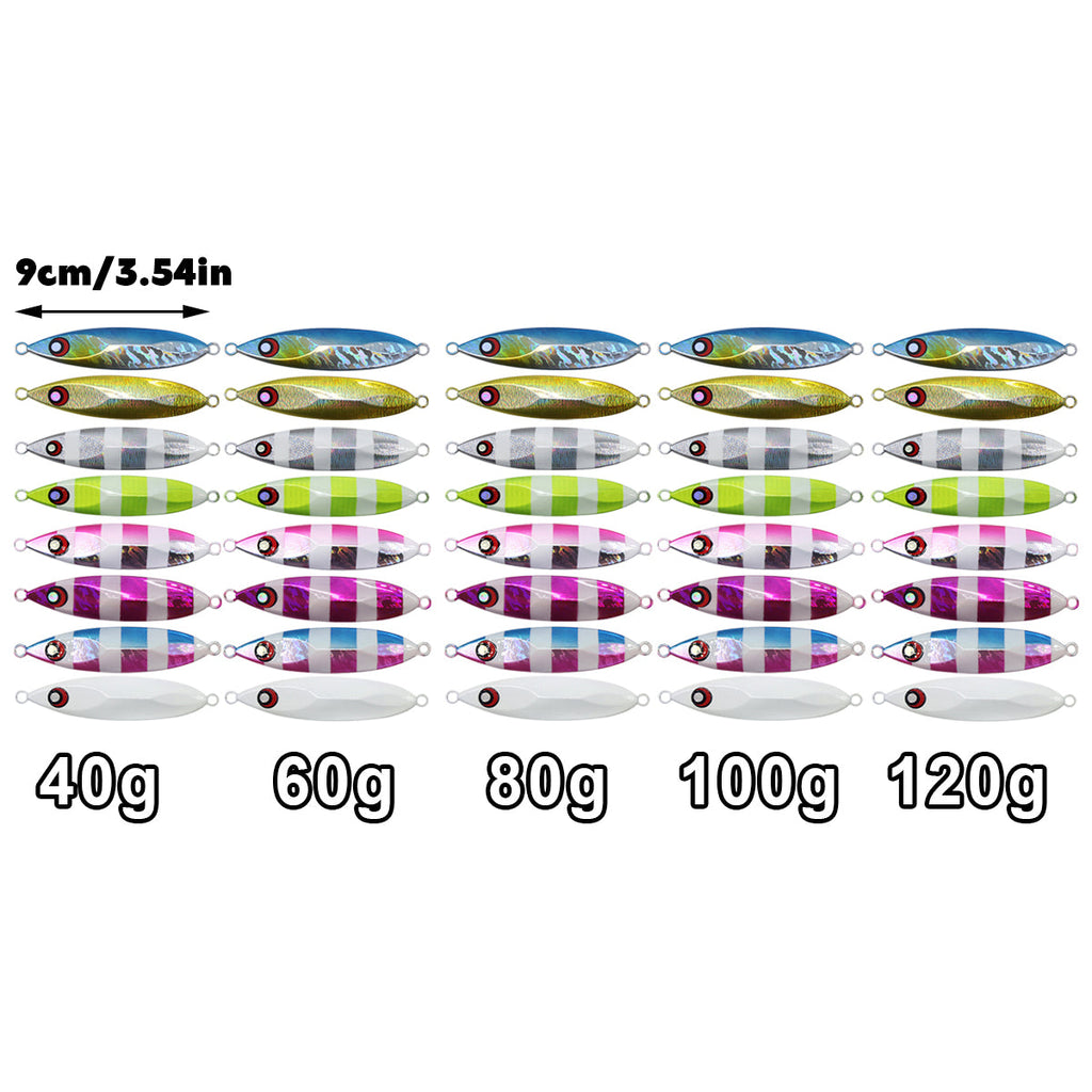Fishing Lure Bait Set 8pcs Conical Boat Tackle Artificial Hard Bait Accessories - 120g