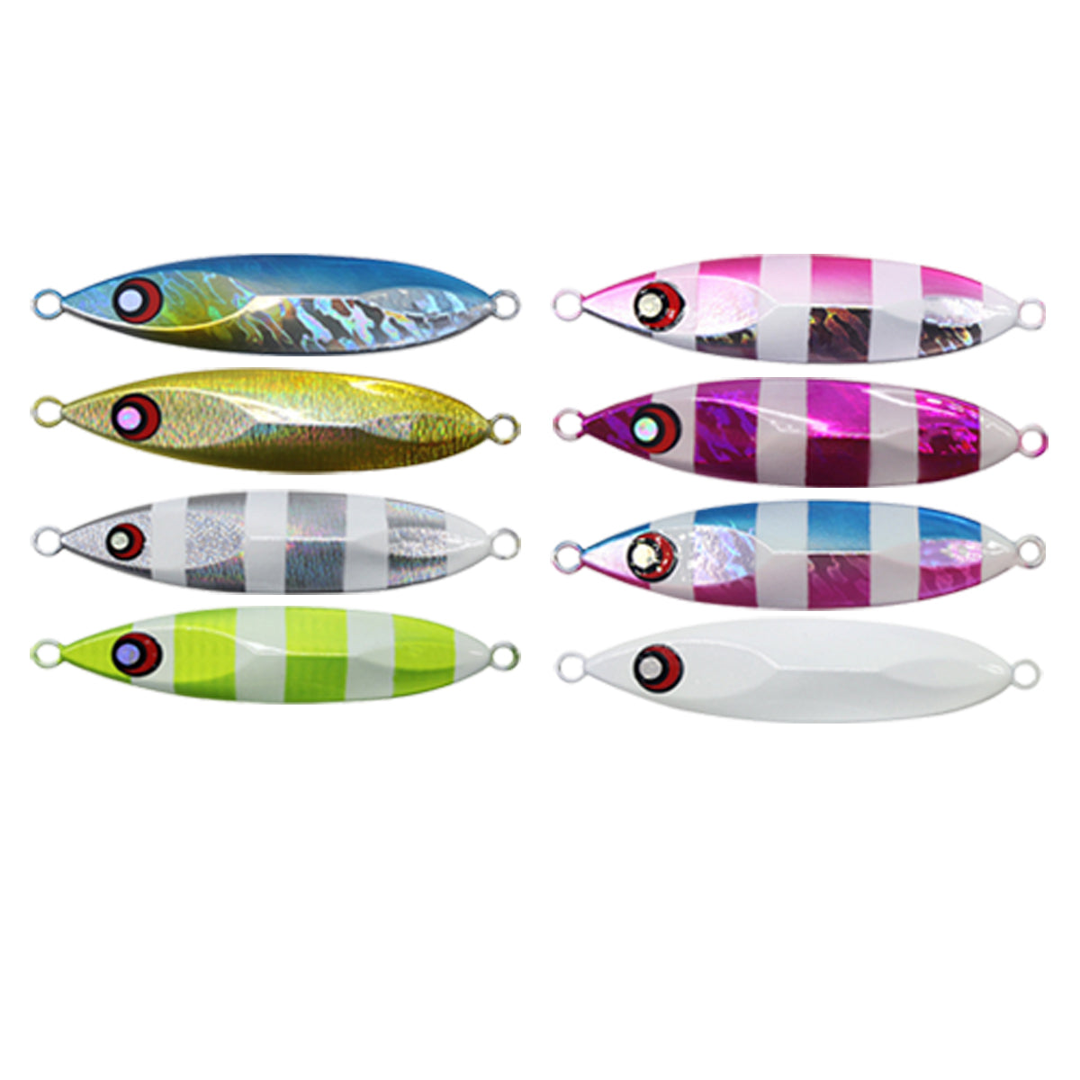 Fishing Lure Bait Set 8pcs Conical Boat Tackle Artificial Hard Bait Accessories - 40g