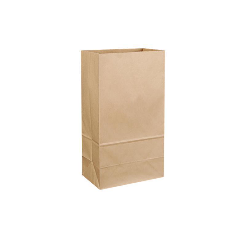 500PCS Kraft Food Paper Bags Brown Flat Bottom Lunch Bags Party Favour Bag - 500PCS-25*14*33CM