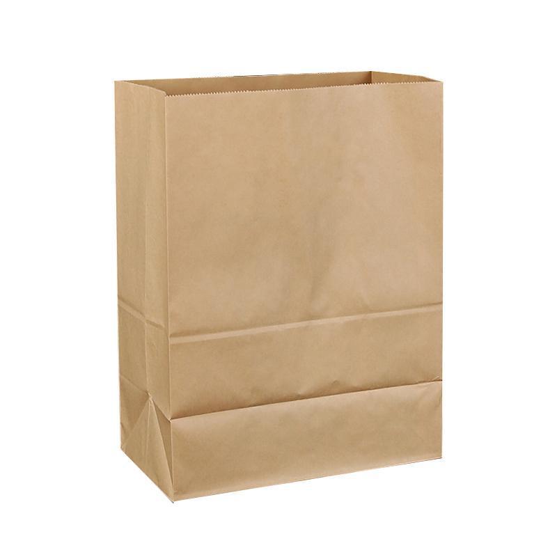 500PCS Kraft Food Paper Bags Brown Flat Bottom Lunch Bags Party Favour Bag - 500PCS-18*11*30CM