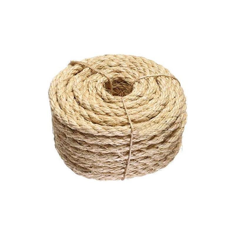 Versatile Natural Sisal Rope 6mm Thick Twine 10M-50M for Crafts - 6MM*15M