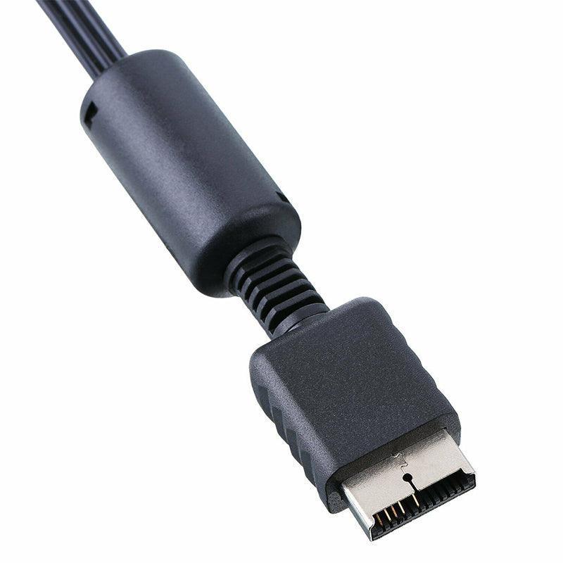 2PCS 1.8M RCA AV Cable for Sony PlayStation PS1 PS2 PS3 Audio Video Cord
