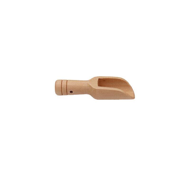 Mini Wooden Scoop Small Kitchen Spoon for Salt Sugar Coffee Spice Tea - 10PCS