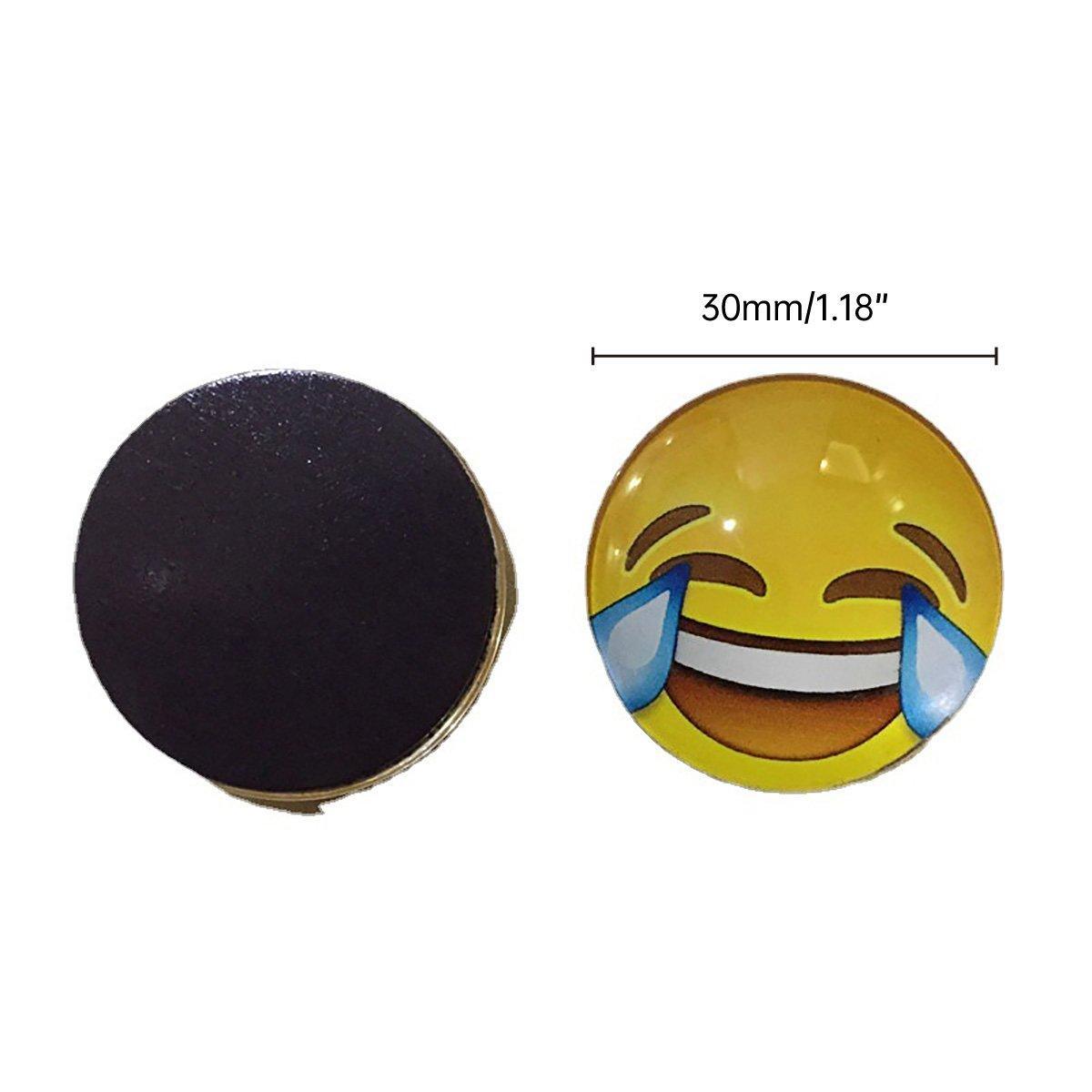 12pcs Cartoon Emoji Fridge Magnets Decorative Kitchen Refrigerator Magnets Set