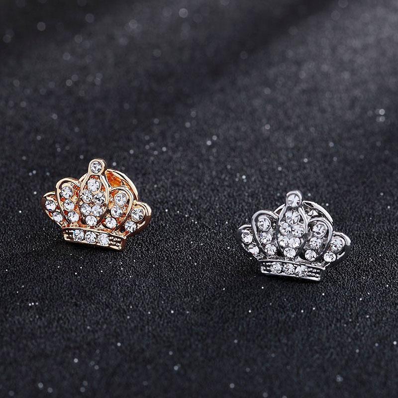 Small Crown Brooch Accessory Fashion Corsage Pin Jewelry Women Men Gift - 3# Gold