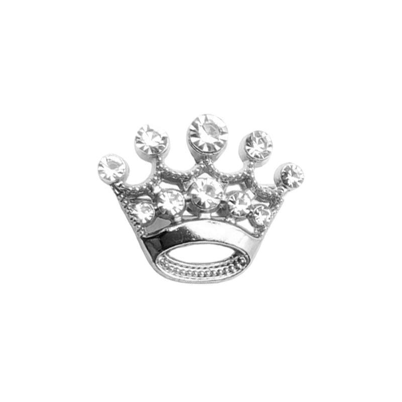 Small Crown Brooch Accessory Fashion Corsage Pin Jewelry Women Men Gift - 1# Gold