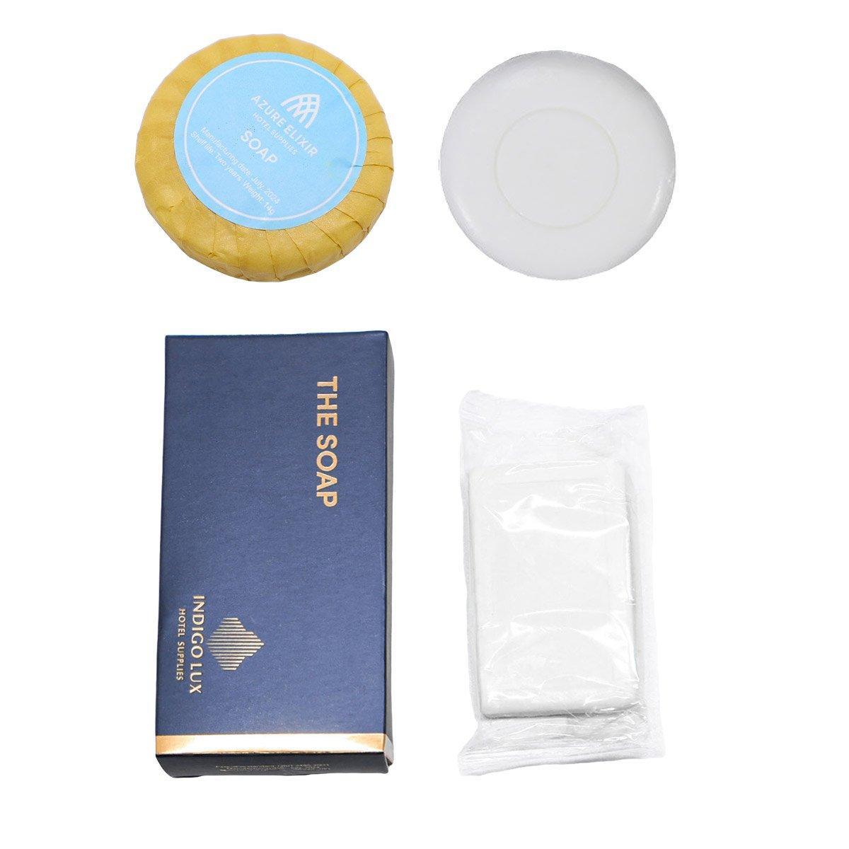 50pcs Hotel Soap Bars for Guesthouse Bathroom Travel Toiletries Set Hotel Use - Round