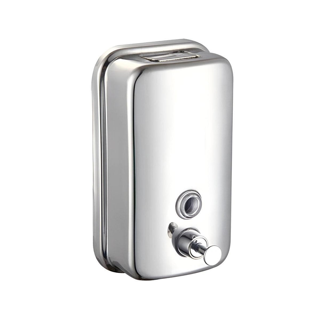 Stainless Steel Wall Mounted Soap Dispenser Hotel Bathroom Sanitizer Bottle - 500ML