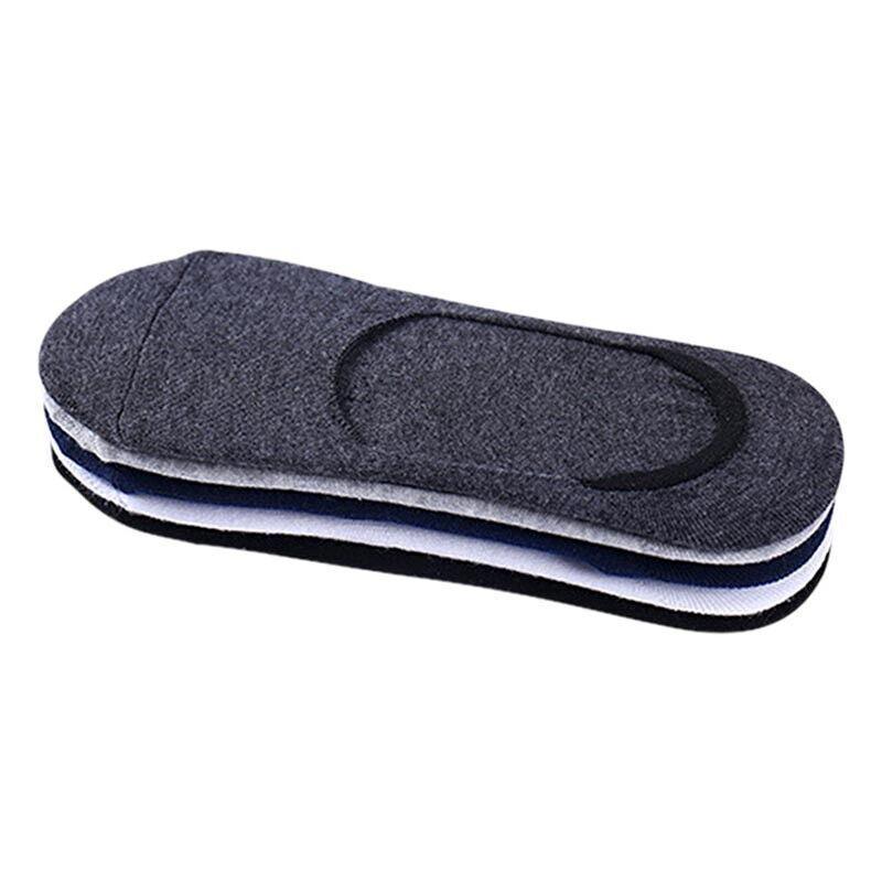 5 Pairs No Show Liner Socks Non Slip Cotton Low Cut Invisible Unisex Footies - Dark Grey