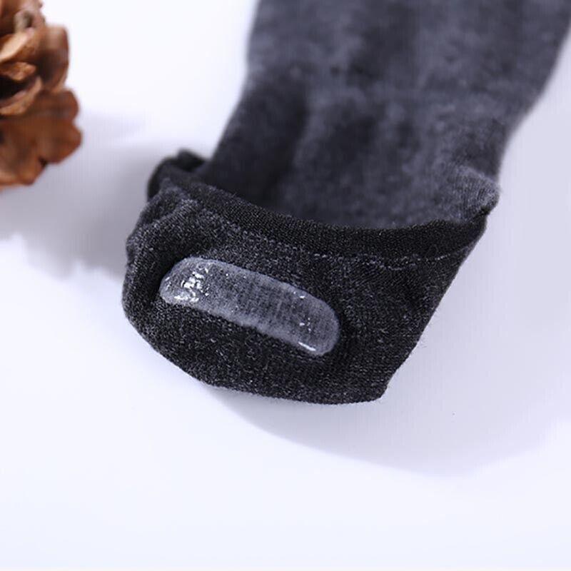 5 Pairs No Show Liner Socks Non Slip Cotton Low Cut Invisible Unisex Footies - Dark Grey