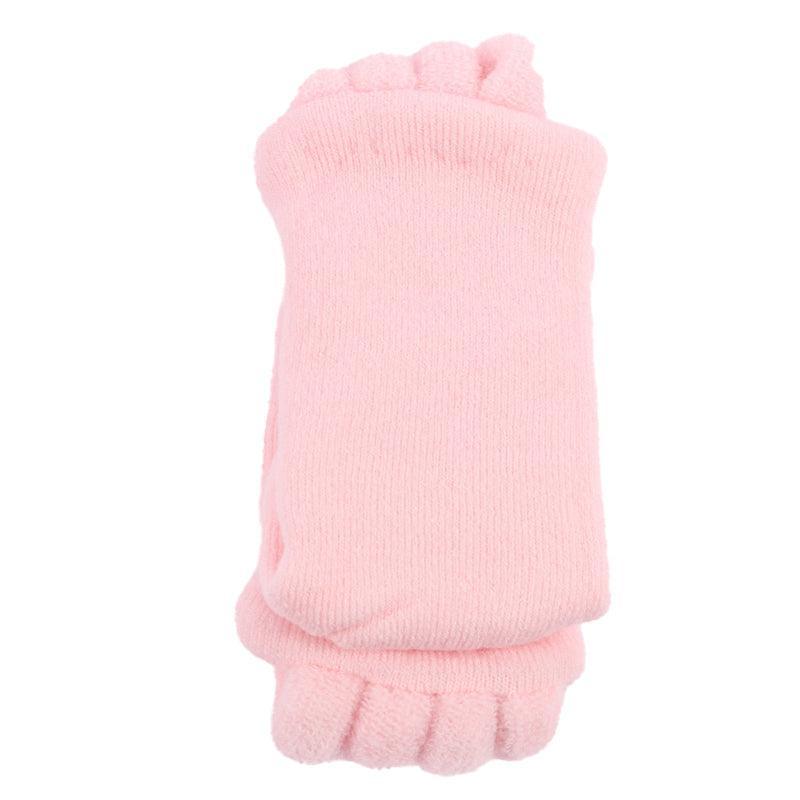 1 Pair Yoga Massage Socks Toe Separator Foot Alignment & Pain Relief - Rose Red