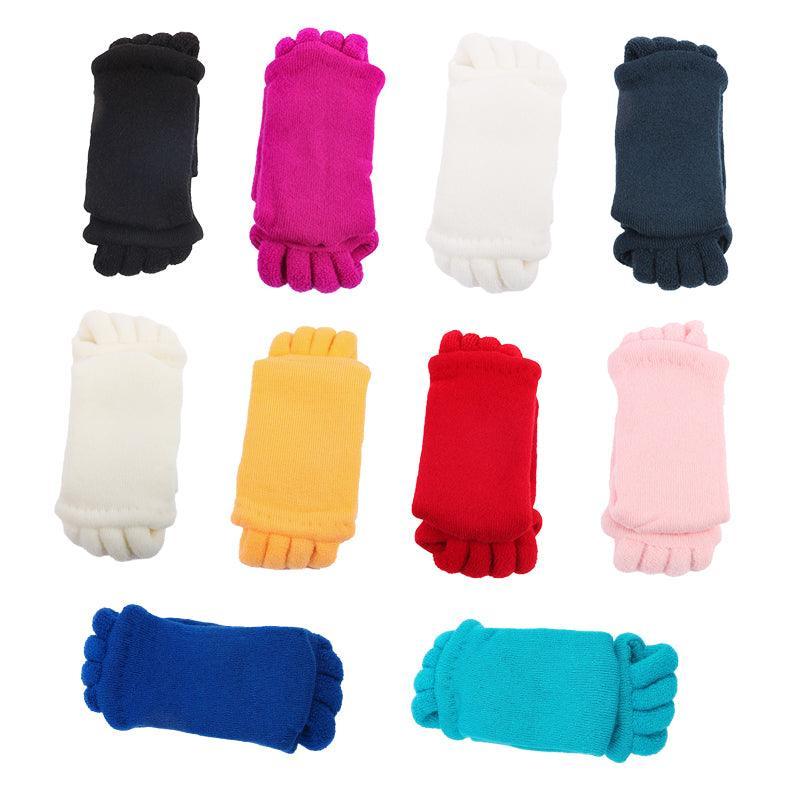 1 Pair Yoga Massage Socks Toe Separator Foot Alignment & Pain Relief - Royal Blue