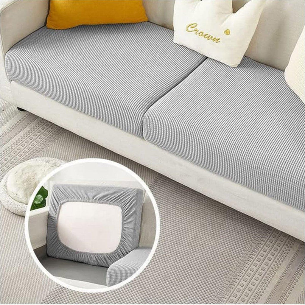 Stretch Sofa Slipcover 4 Seasons Universal Couch Protector Elastic Fabric Cover - Single-Blue