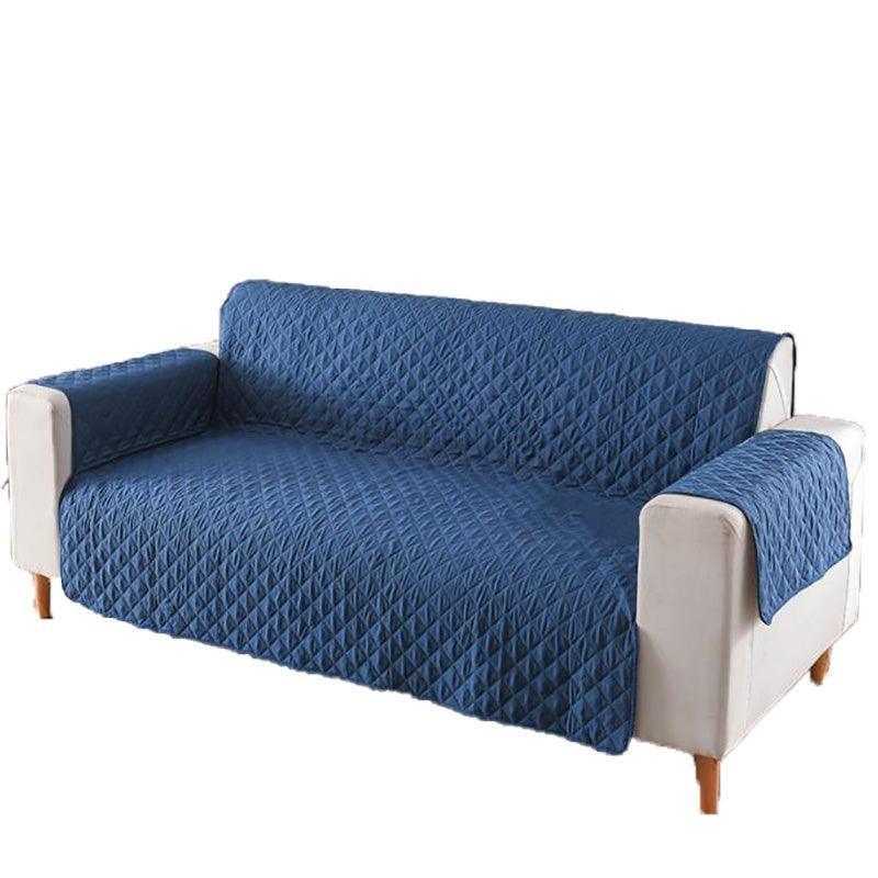 130X195cm Seater Pet Sofa Protector Cover Quilted Couch Covers Lounge Slipcover - Black