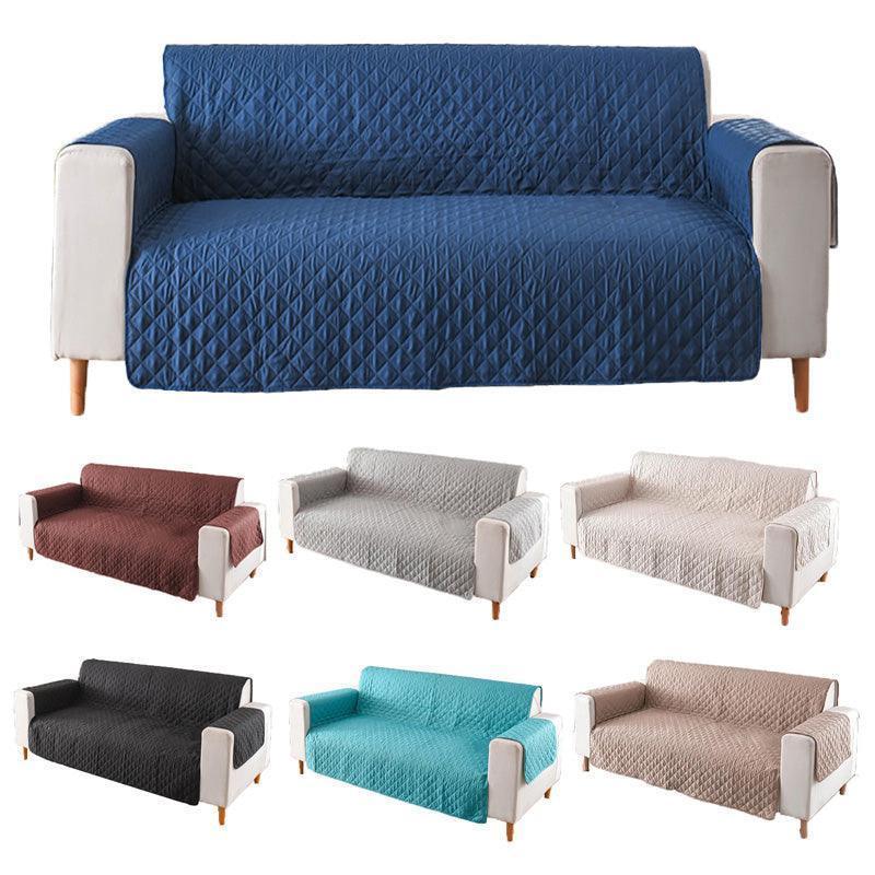 190x195cm Seater Pet Sofa Protector Cover Quilted Couch Covers Lounge Slipcover - Grey