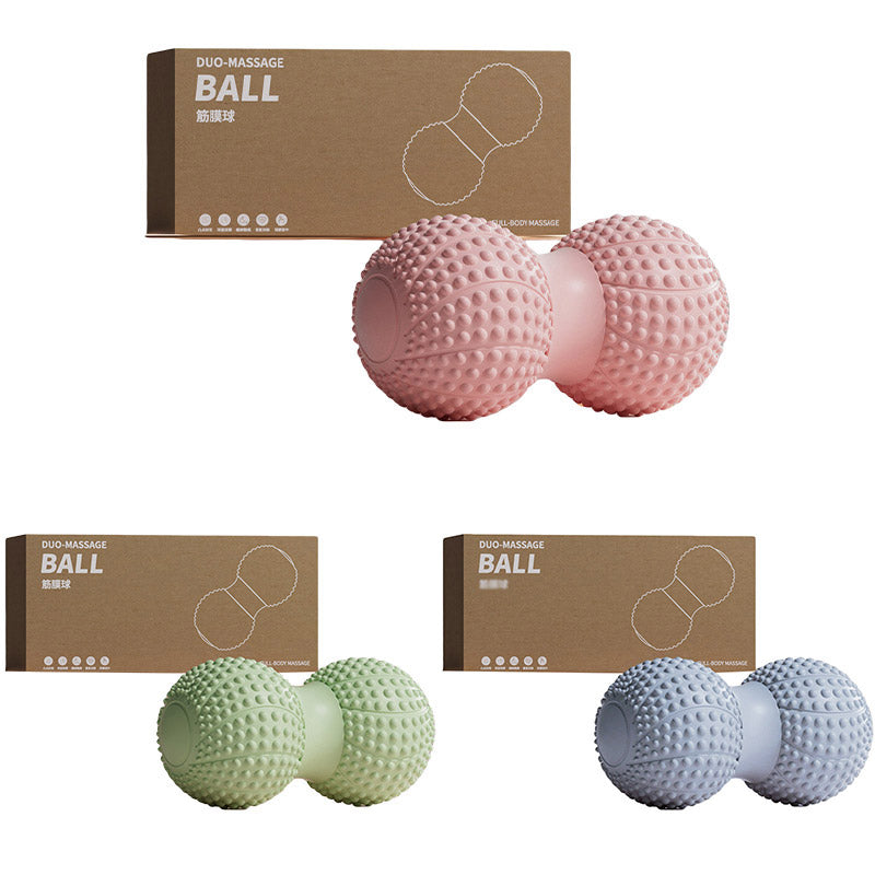 Peanut Massage Ball Foot and Muscle Relaxation Yoga Fitness Massage Tool - Green
