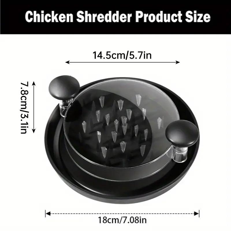 Chicken Breast Shredder Meat Mincer Tear Shredder Handheld Mincing Tool Kitchen - Black