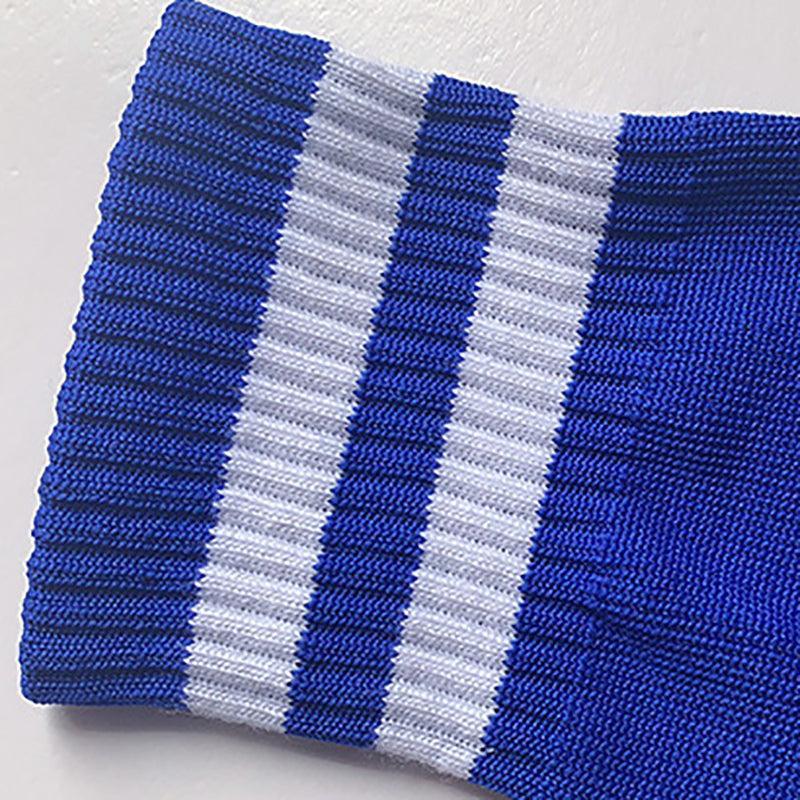 Mens Womens Sports Breathable Tube Long High Socks Knee Warm Casual Footy Soccer - Rose Red
