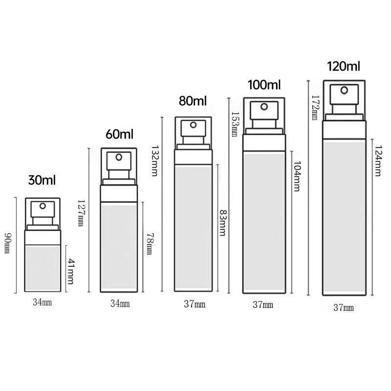 10pcs Small Empty Spray Bottles for Disinfectant Fine Mist Travel Dispense - Spray-Bottle-10pcs-60ml