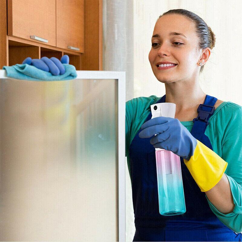 Hair Water Spray Bottle Empty- Continuous Mister Sprayer Ultra Fine Mist Bottle - Blue