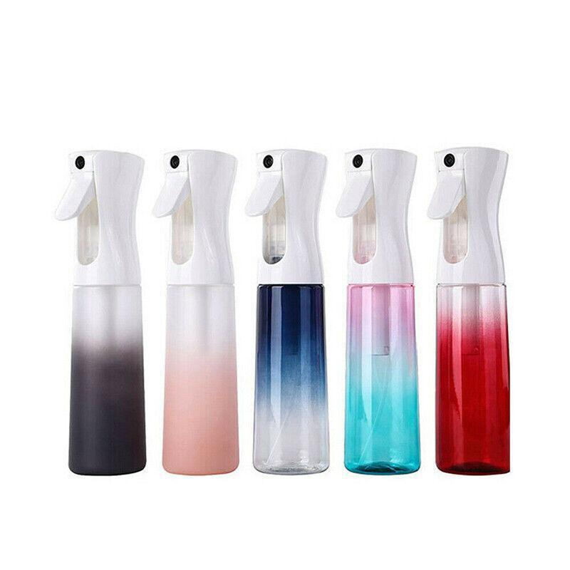 Hair Water Spray Bottle Empty- Continuous Mister Sprayer Ultra Fine Mist Bottle - Black