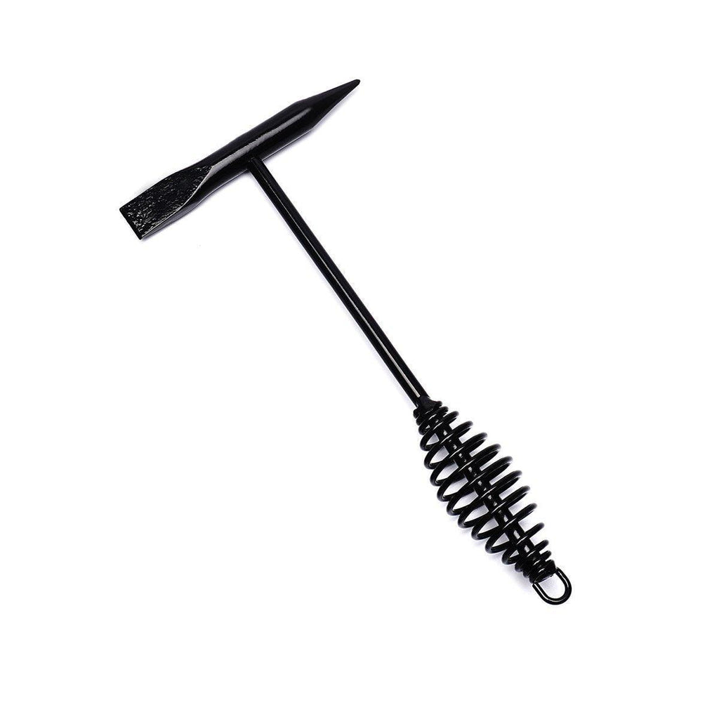 Welding Chipping Hammer Spring Handle Hold Heart Cleaning Harden DIY Metal Black - 250g