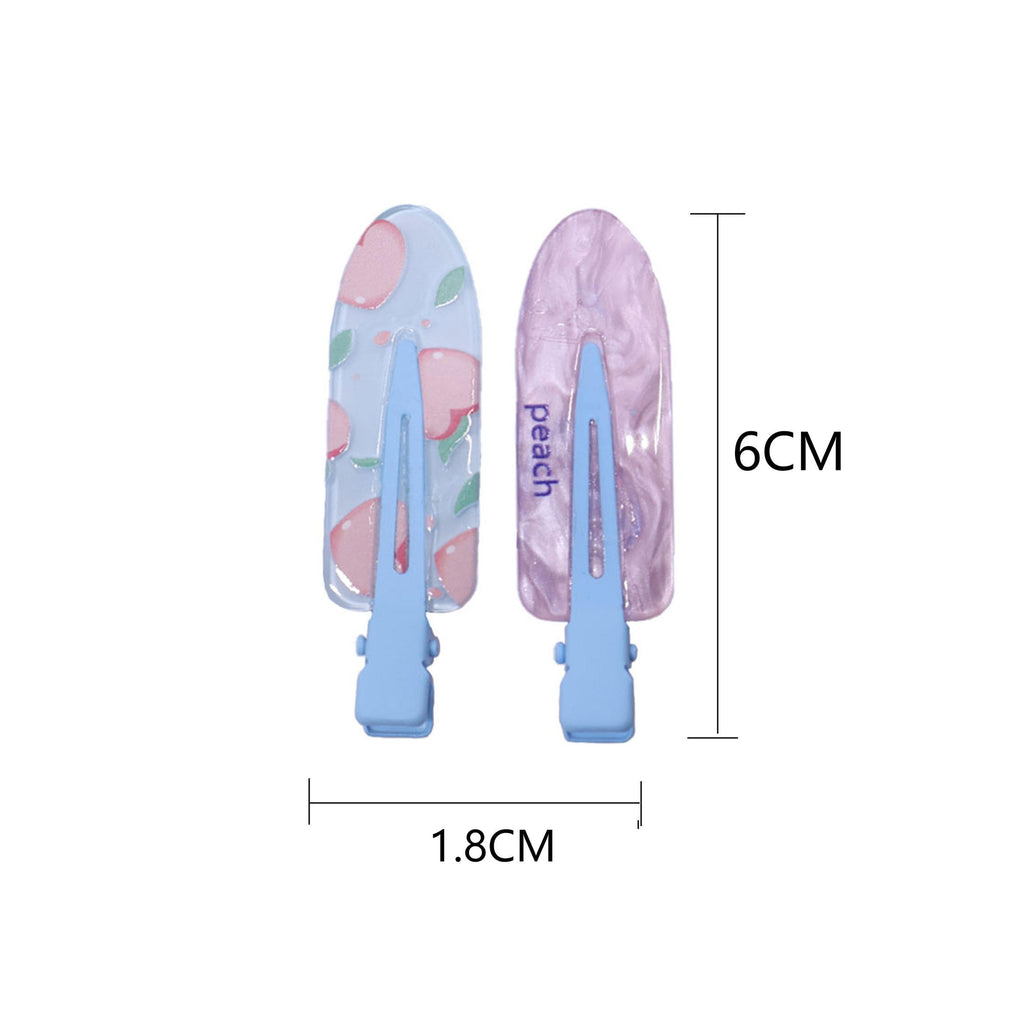 2PCS Juice Series Hair Clip Makeup Hair Accessories Colourful Hair Barrettes - Bobo