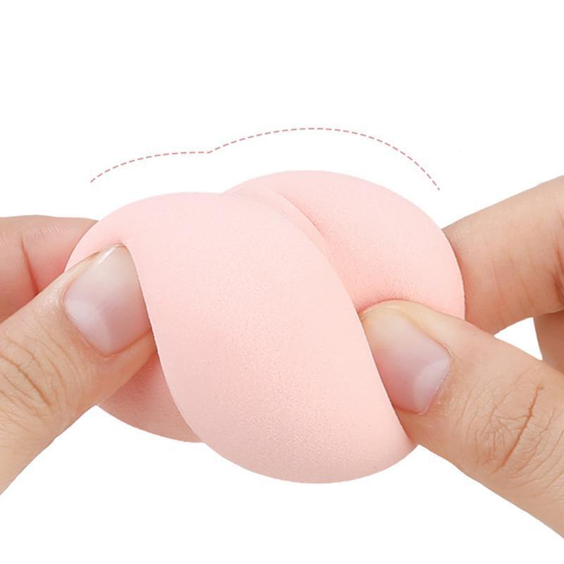 4PCS Value Makeup Foundation Blender Sponge Blending Puff Cosmetic Beauty Eggs - Yellow