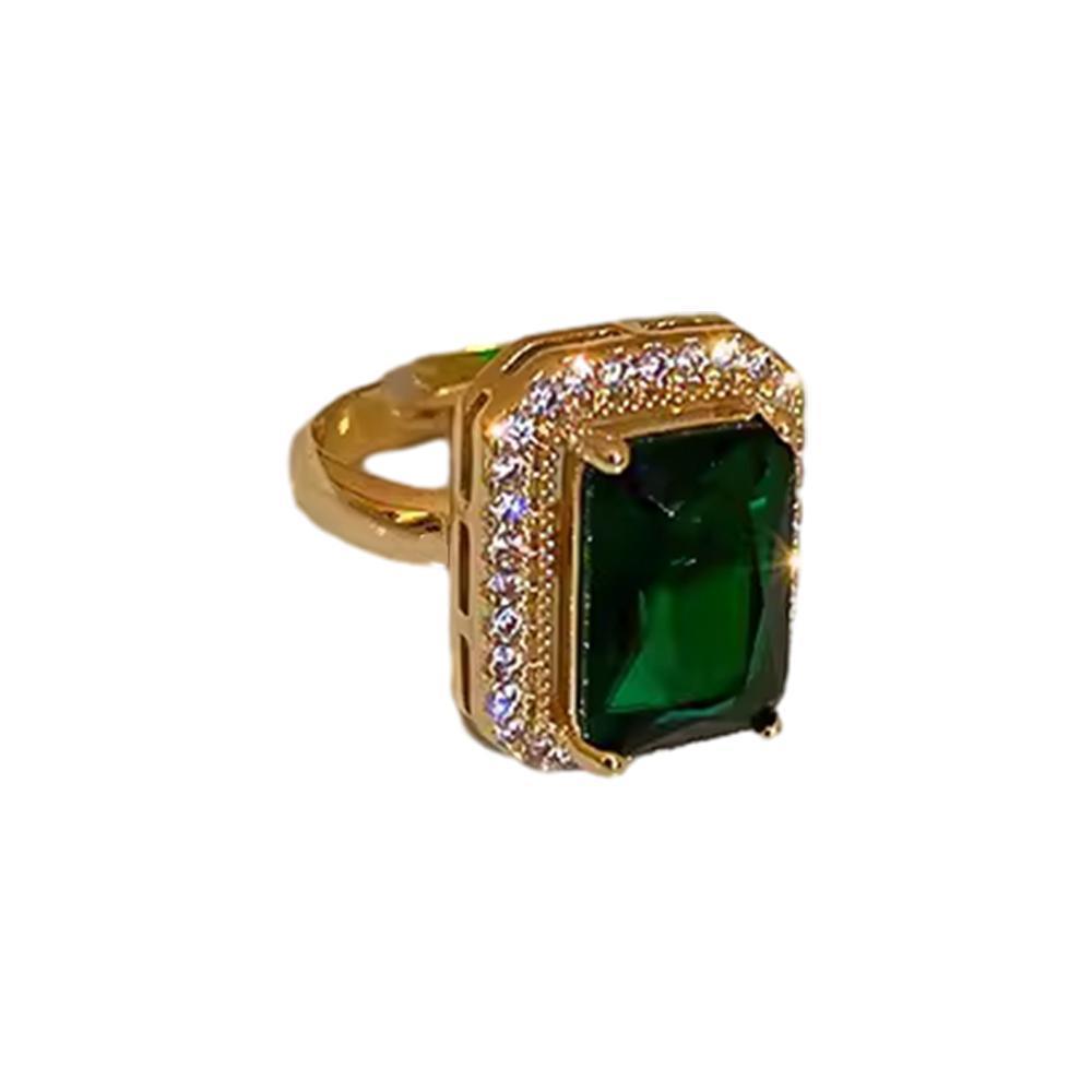 Vintage Paraiba Tourmaline Emerald Gemstone Earrings Ring Necklace Women Gift - Earring