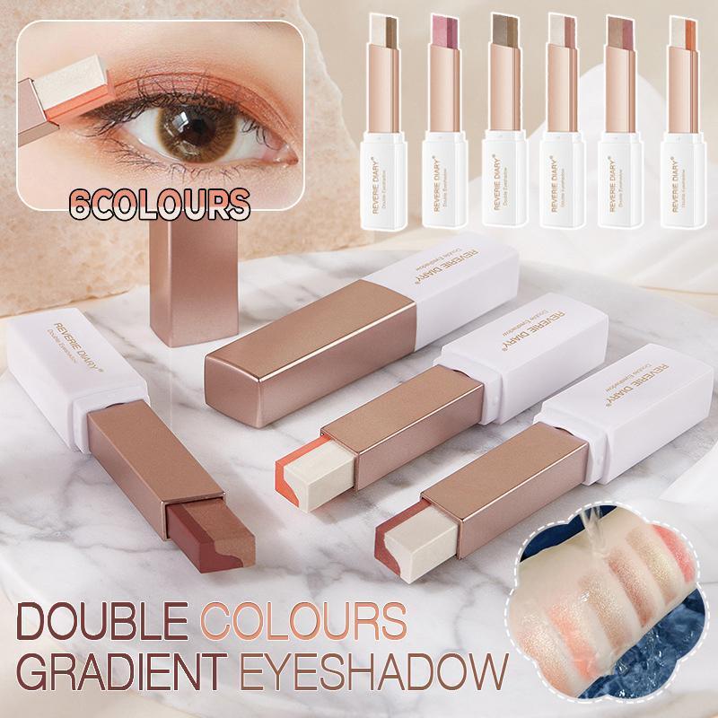 Glitter Double Colour Gradient Eyeshadow Stick Two Tone Eye Shadow Pen Cosmetics - 5