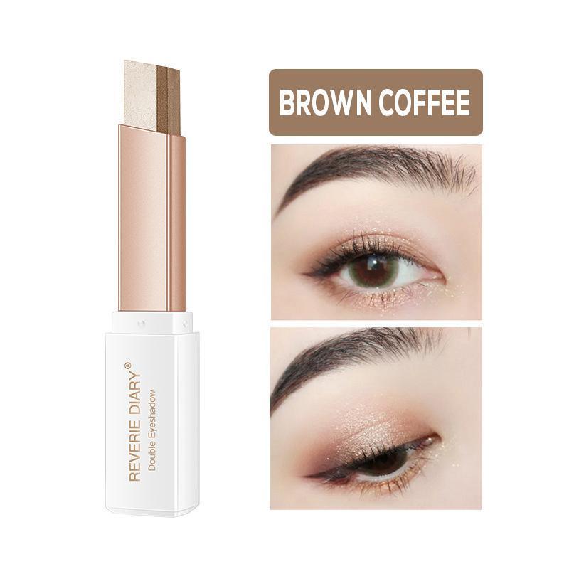 Glitter Double Colour Gradient Eyeshadow Stick Two Tone Eye Shadow Pen Cosmetics - 6
