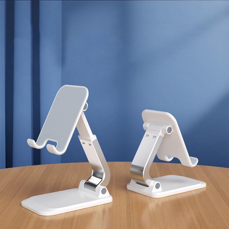 Adjustable Foldable Tablet Stand Desktop Holder Mount Mobile Phone iPad iPhone - Black