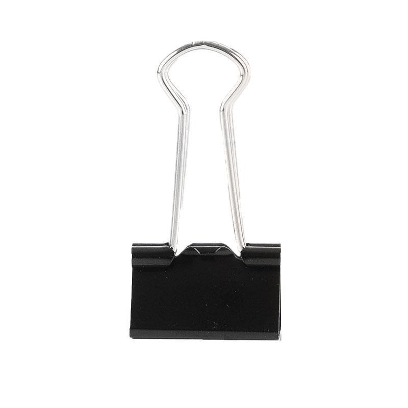 20PCS Black Bulldog Foldback Clips Document Paper Clamps Multiple Sizes - Blue 25mm