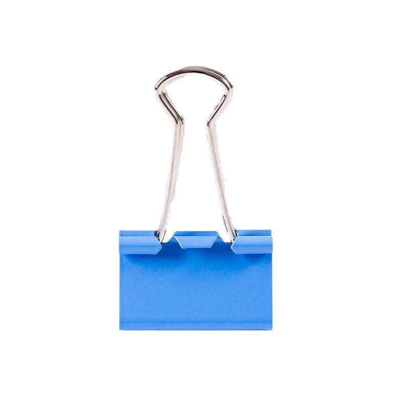 20PCS Black Bulldog Foldback Clips Document Paper Clamps Multiple Sizes - Blue 51mm