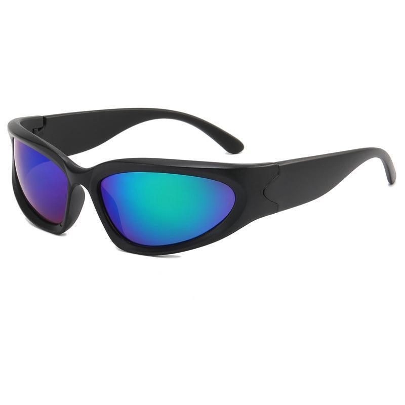 Men Sunglasses Polarized Glasses Driving Sports Outdoor Sport Fishing Eyewear - Pink/Cyan Yellow