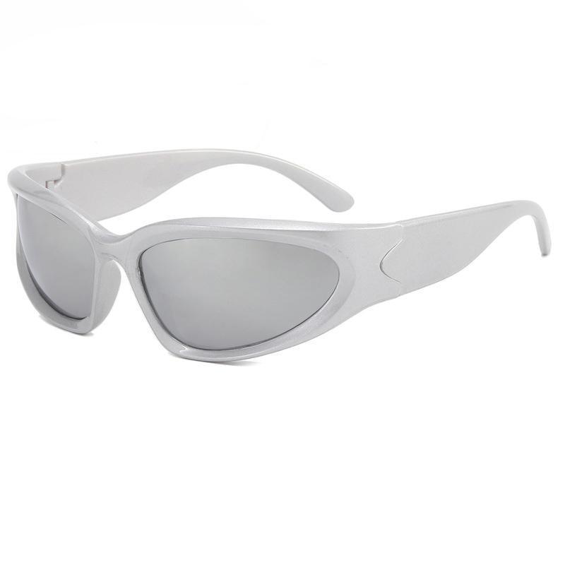 Men Sunglasses Polarized Glasses Driving Sports Outdoor Sport Fishing Eyewear - Black/Sliver