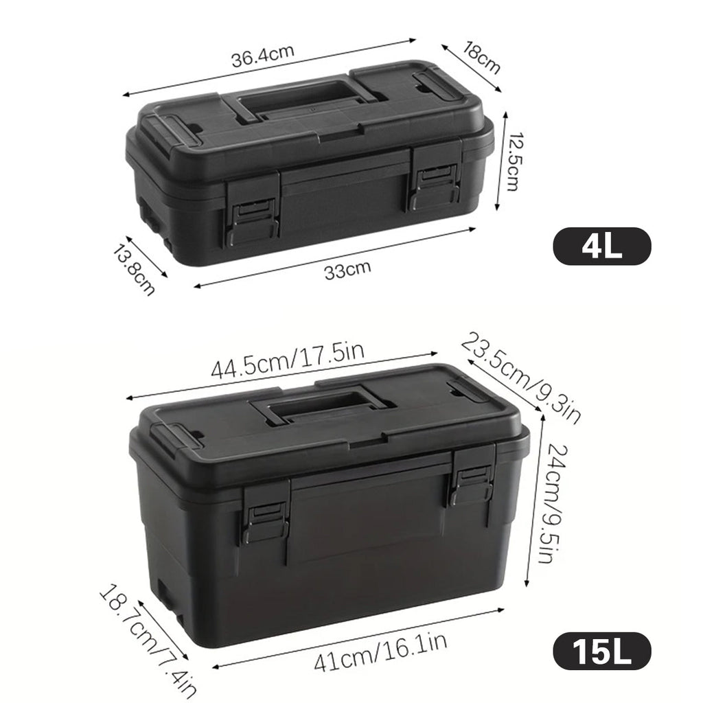 Multi Function Toolbox Household Car Storage Organizer Outdoor Hardware Case - 4L