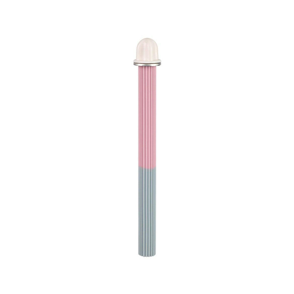 Non-Slip Silicone Parrot Perch Stand Stick Grinding Claw Bird Cage Accessories - Pink Grey