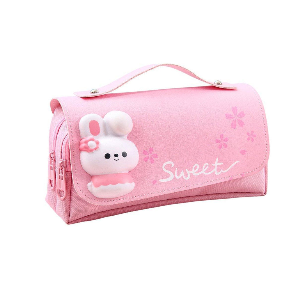Functional Pencil Case Stationery Bag Pen Holder Storage Organizer for School - 01