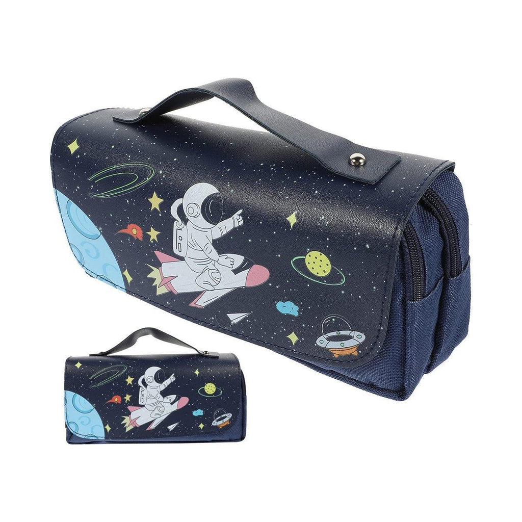 Functional Pencil Case Stationery Bag Pen Holder Storage Organizer for School - 02