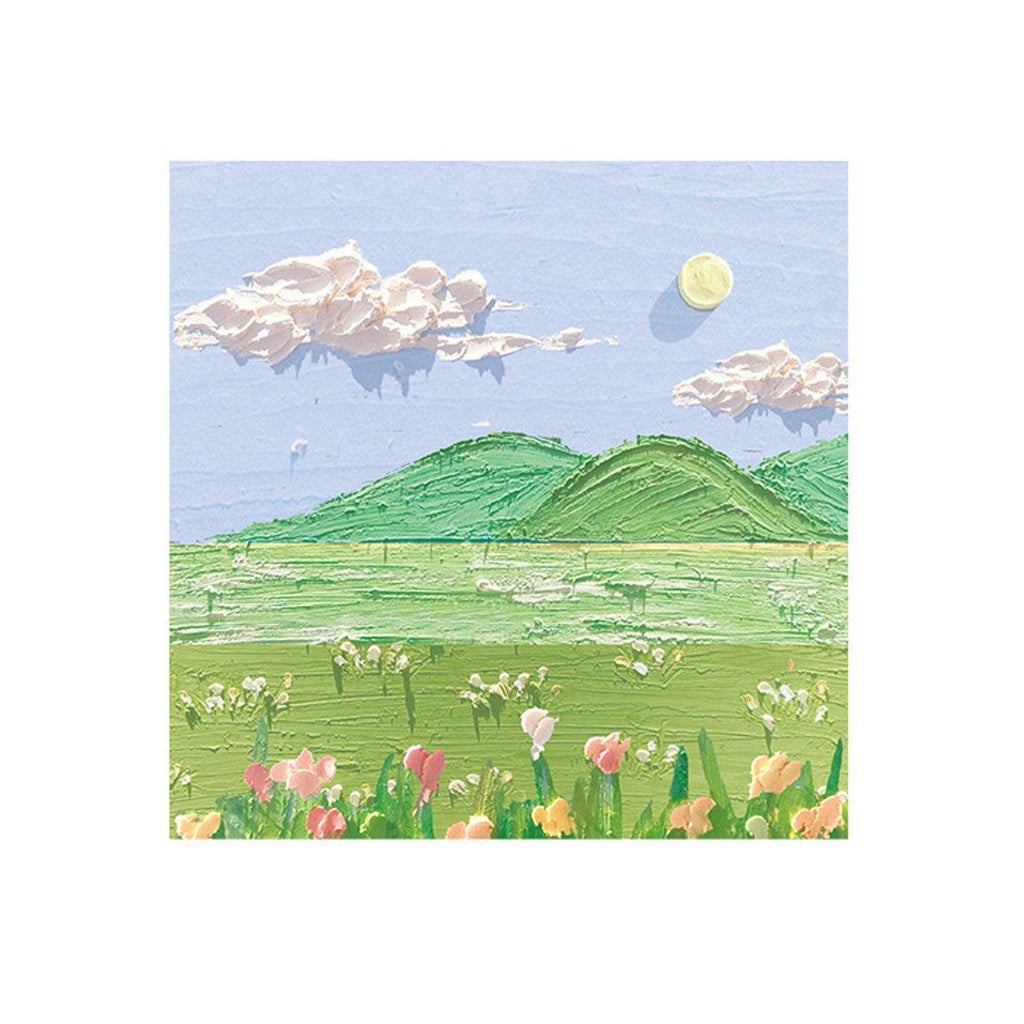 800 Sheets Colorful Oil Painting Sticky Notes Memo Pads Self-Adhesive Notes - 1#