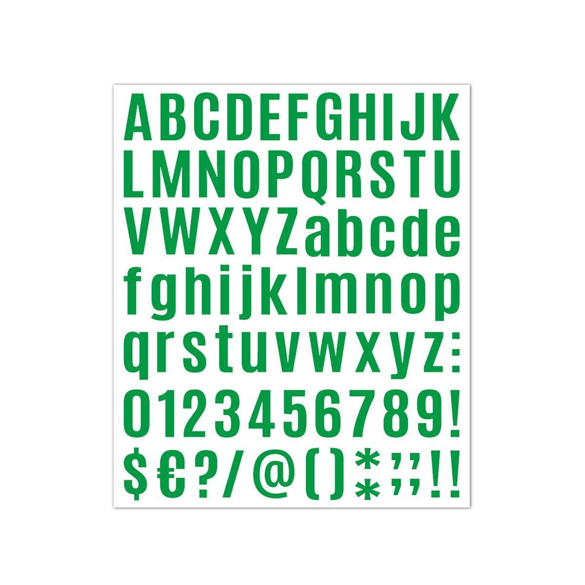 10pcs Letter Stickers Colorful DIY Scrapbooking Water Bottle Greeting Cards - Dark Green